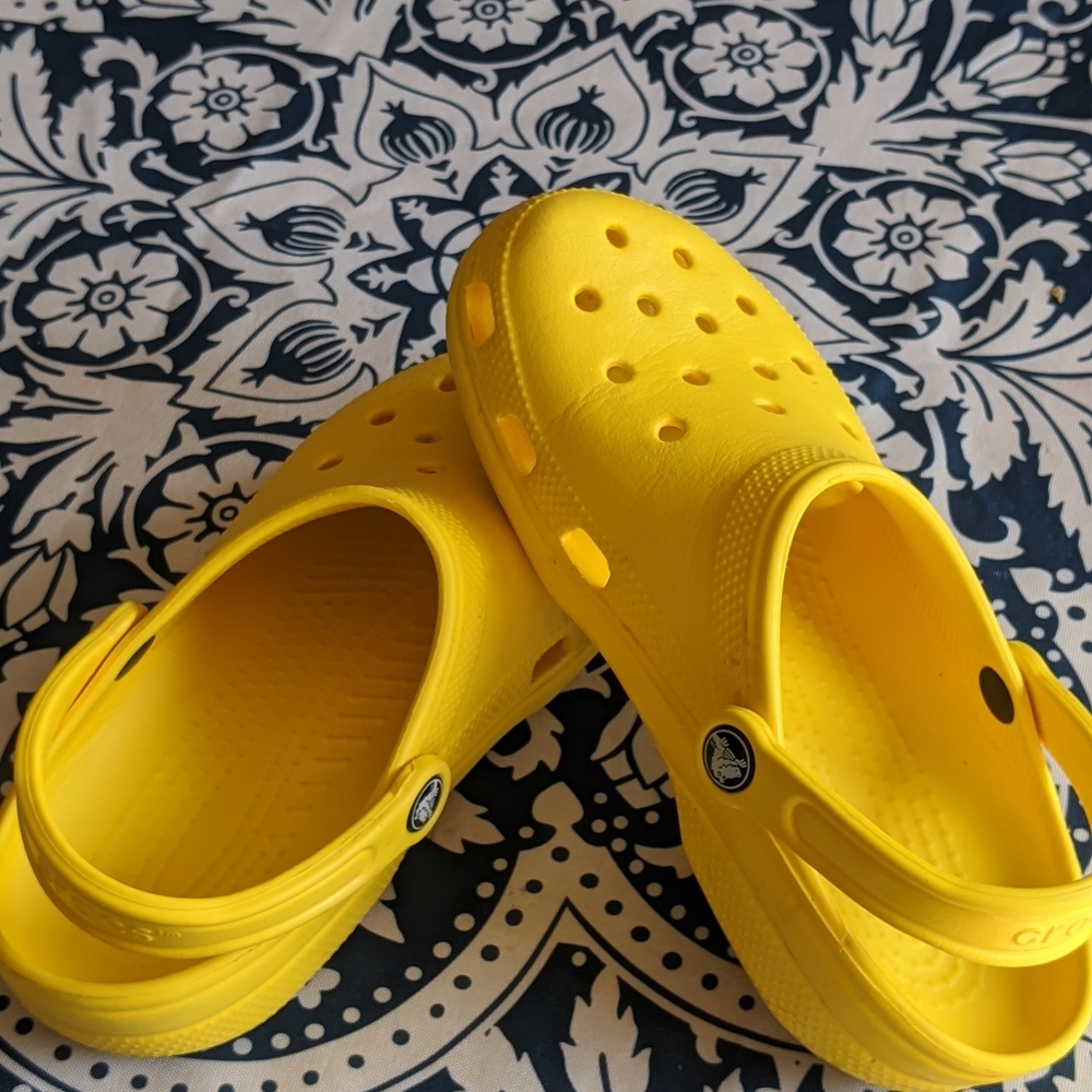 Yellow crocs
